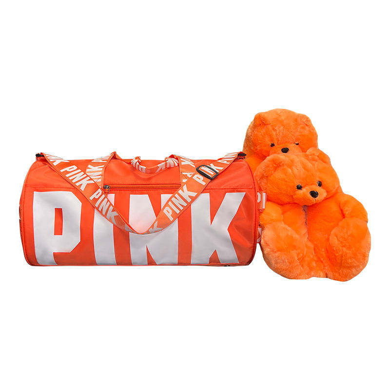Fluffy Teddy Bear House Slipper Fashion Pink Bag and Teddy Bear Slippers 14