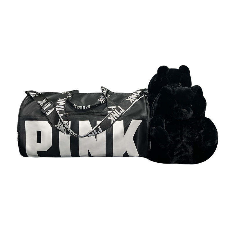 Fluffy Teddy Bear House Slipper Fashion Pink Bag and Teddy Bear Slippers 17