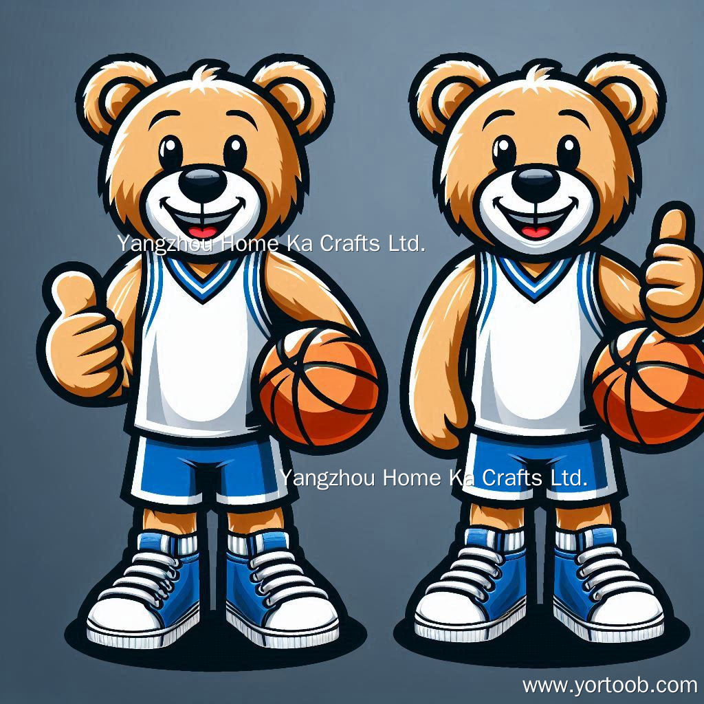 Promotional Gifts Basketball Mascot Plush Toy Cool Teddy Bear Design Wearing T-shirt Custom Plush Toy Doll 11
