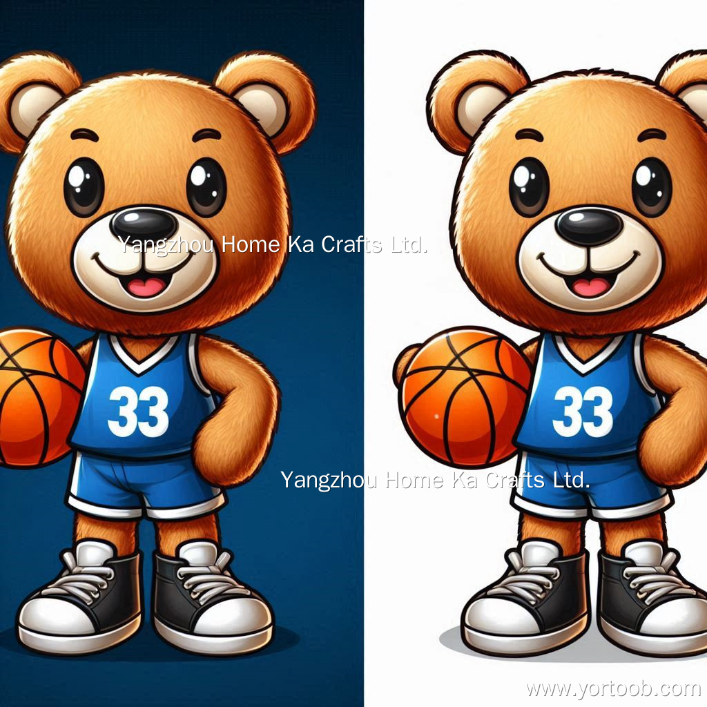 Promotional Gifts Basketball Mascot Plush Toy Cool Teddy Bear Design Wearing T-shirt Custom Plush Toy Doll 10