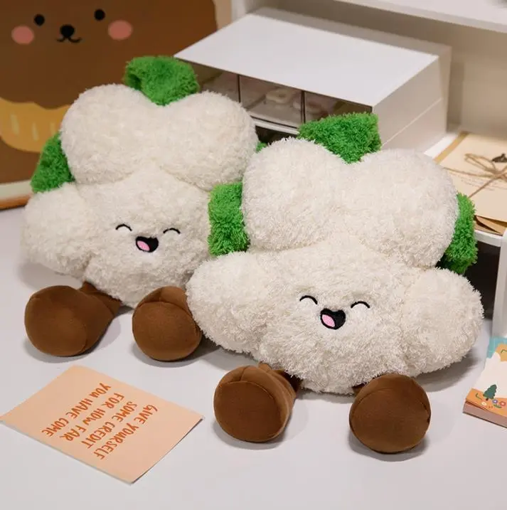New Broccoli Plush Food Toy White Cute Vegetable Plush Toy Home Decoration 1