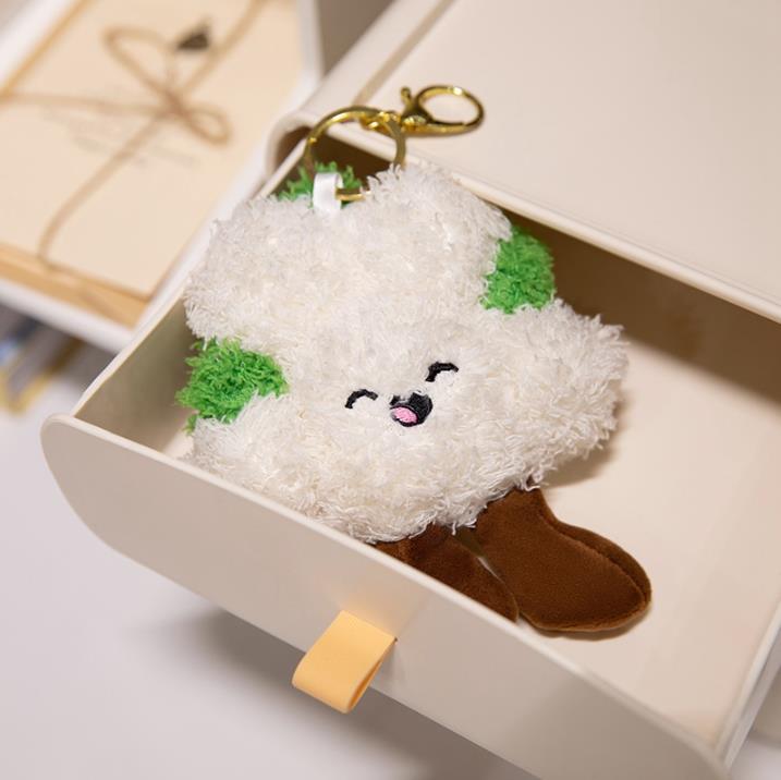 New Broccoli Plush Food Toy White Cute Vegetable Plush Toy Home Decoration 9