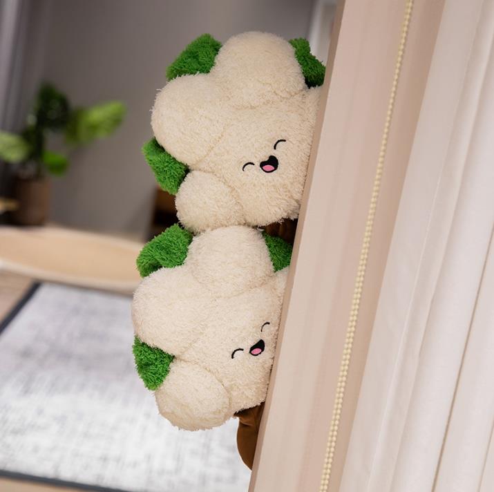 New Broccoli Plush Food Toy White Cute Vegetable Plush Toy Home Decoration 11