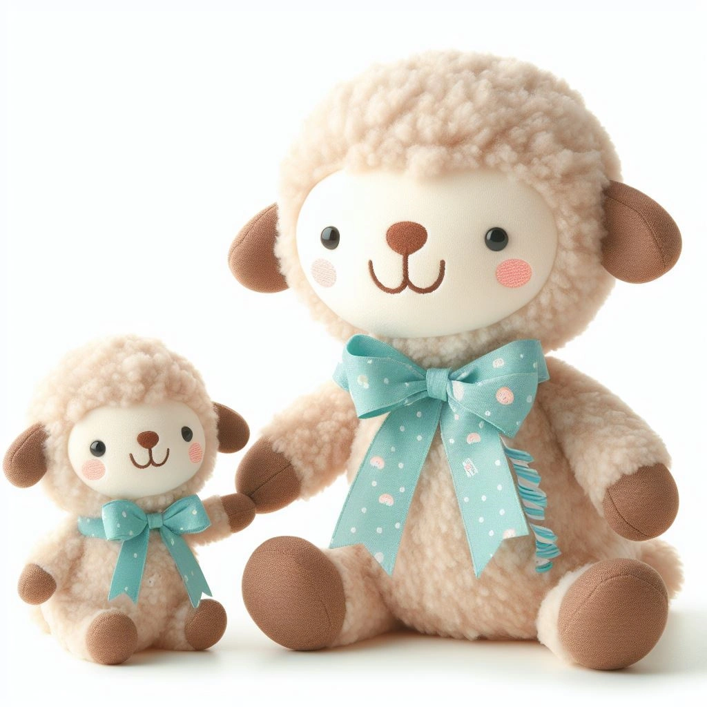 Customized Plush Toy Mother and Baby Stuffed Sheep Custom Plush Toy 1