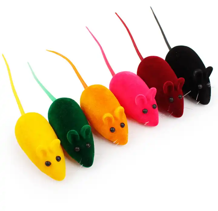 Eco Friendly Cat Toy Mouse Simulation Interactive Plush Toy For Cat Stuffed Pet Cat Toys 3