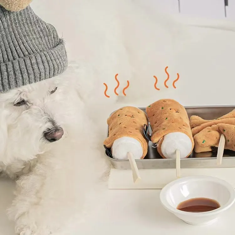 New Upgraded Chewing Dog Toys Nose Work Potato Chips Slow Feeding Interactive Plush Dog Puzzle Cat Toy2 2