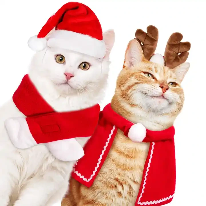 Cute Pet Dog Cat Christmas Clothes Winter Christmas Pet Accessories Pet Clothes Manufacturer 1