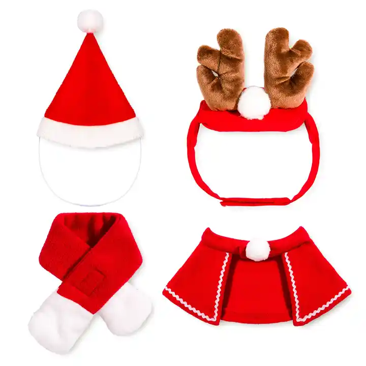 Cute Pet Dog Cat Christmas Clothes Winter Christmas Pet Accessories Pet Clothes Manufacturer 3
