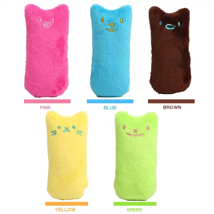 Eco Friendly Fabric Cute Animals Shaped Cat Nip Toys Pet Catmint Toy 2