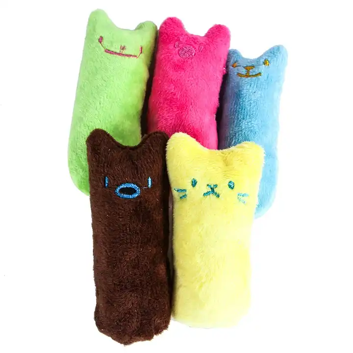 Eco Friendly Fabric Cute Animals Shaped Cat Nip Toys Pet Catmint Toy 4