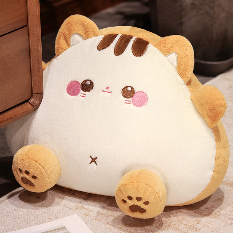 Stuffed Cartoon cat rice ball cat pillow anime soft interested pillow 4