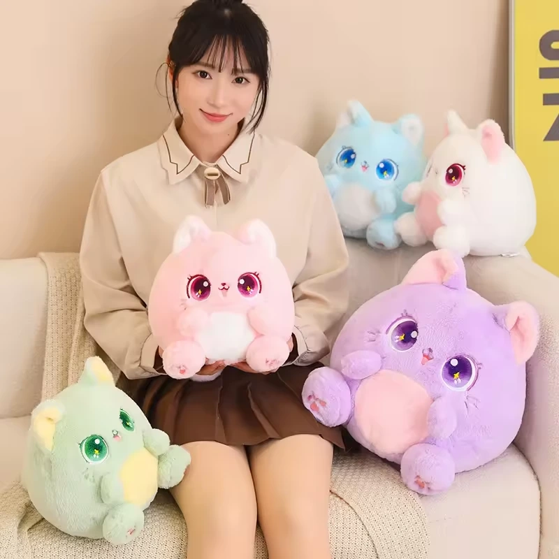 New Design Stuffed Animal Big Eyes Cat Soft Pillow Plush Doll 1