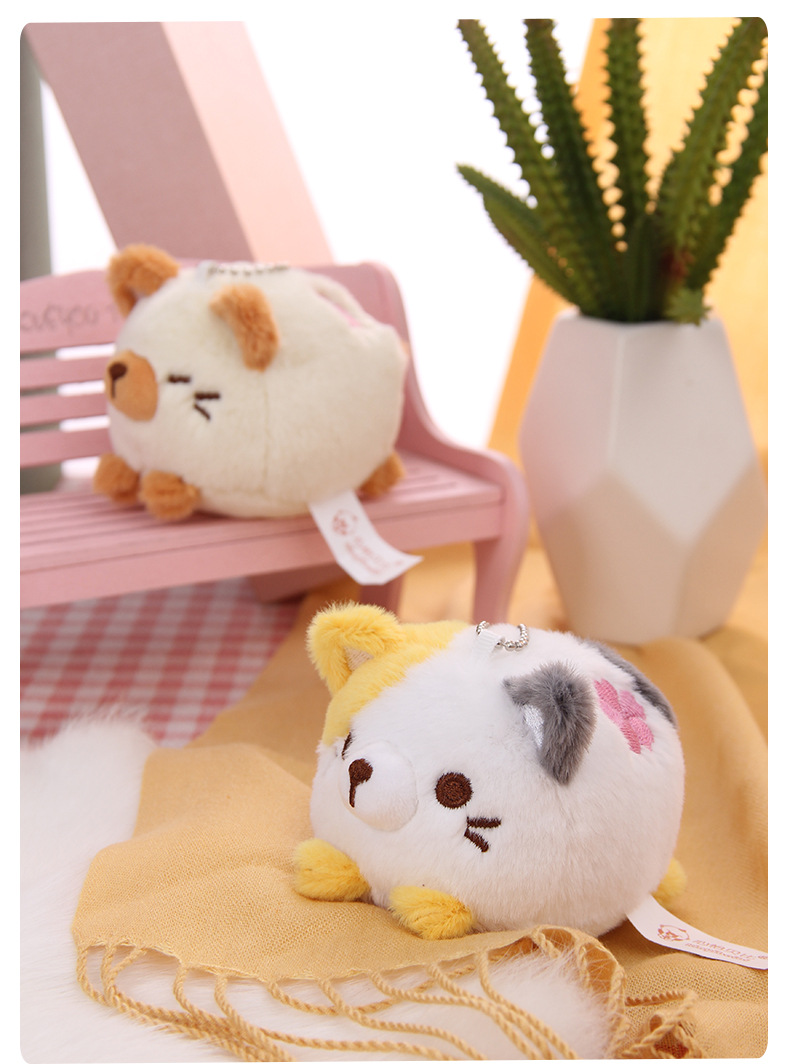 Kitten pendant Plush cat backpack pendant Rabbit fur material puppy dog plush stuffed & plush toy 11
