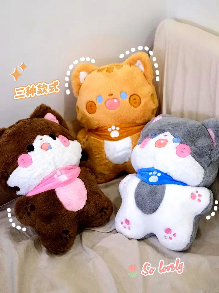Stuffed plush cute cat toy for kids 3