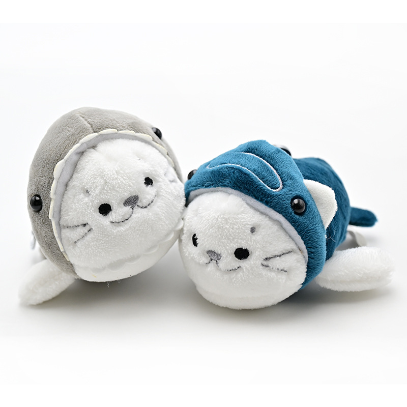 Мягкая игрушка на заказ, милый плюшевый детеныш тюленя 10 см, плюшевый брелок. 9