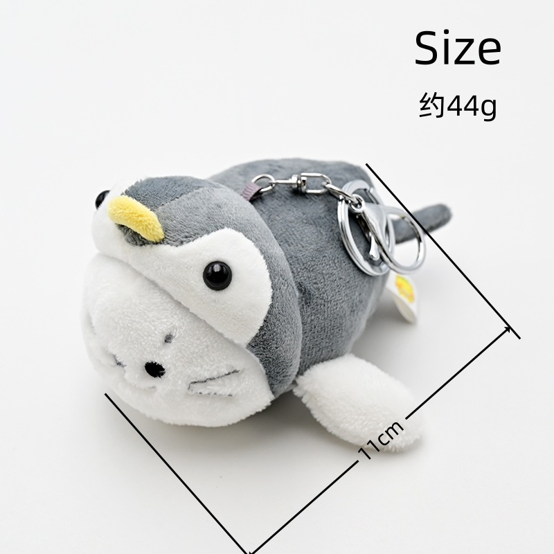 Мягкая игрушка на заказ, милый плюшевый детеныш тюленя 10 см, плюшевый брелок. 7