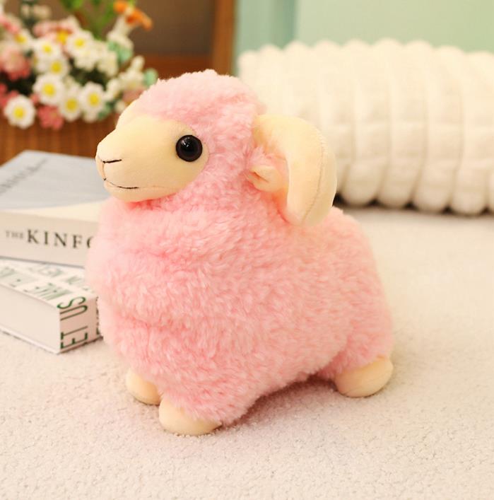 Custom Mini Llama Soft lamb Material Black Sheep Big Corn Cute Soft Stuffed Plush Sheep Toy 8