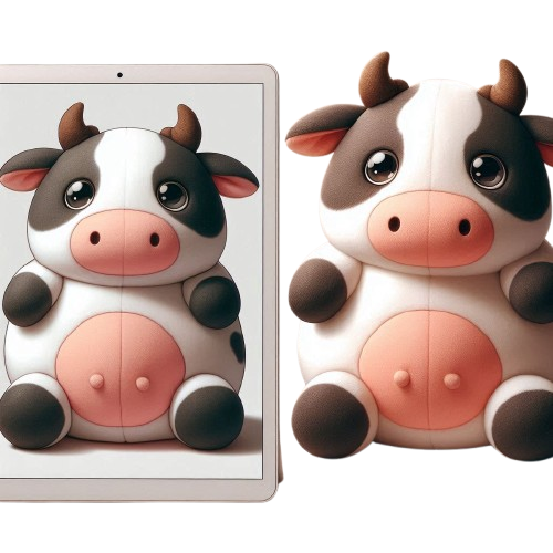 Создайте свою собственную плюшевую игрушку-корову, мягкую игрушку на заказ, милую плюшевую игрушку. 12