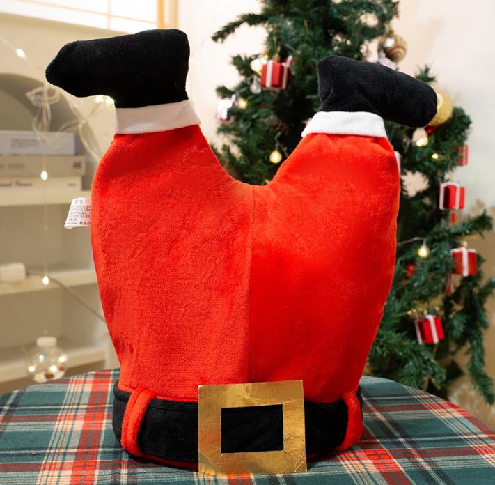 Creative spoof plush toys electric Santa Claus pants hat novel and interesting plush hat 10