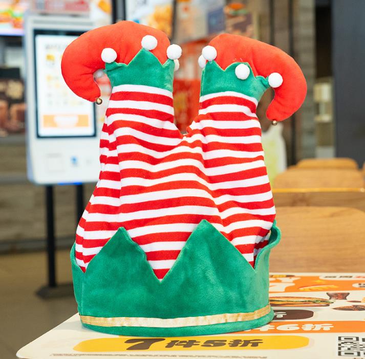 Creative spoof plush toys electric Santa Claus pants hat novel and interesting plush hat 11