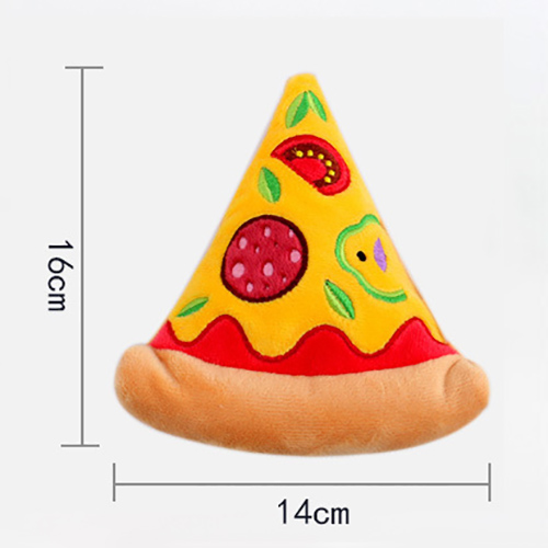 Hamburger Pizza Pet Toys Dog Chew Chew Toys for Puppy Teething Plush Toy for Pets 10