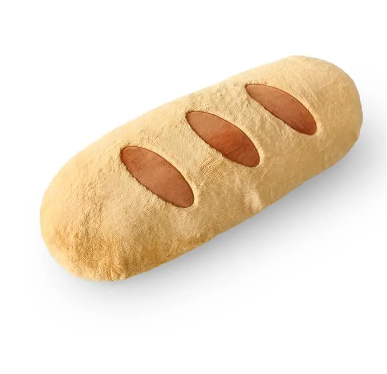 Baguette Shaped Plush Pillow Stuffed Bread Toys Sofa Lumbar Back Cushion 1
