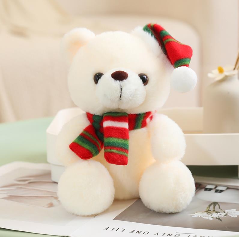 Christmas Teddy Bear Toy Children's Plush Animals Toy Hot Sale Cotton and Fabric Material 12