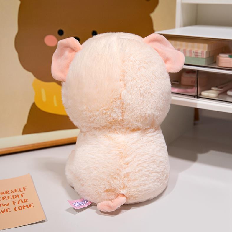 Cute custom stuffed animal soft plushies fat pig plush toys cartoon pig doll birthday gift 12