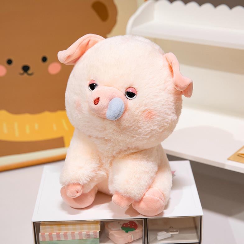 Cute custom stuffed animal soft plushies fat pig plush toys cartoon pig doll birthday gift 8