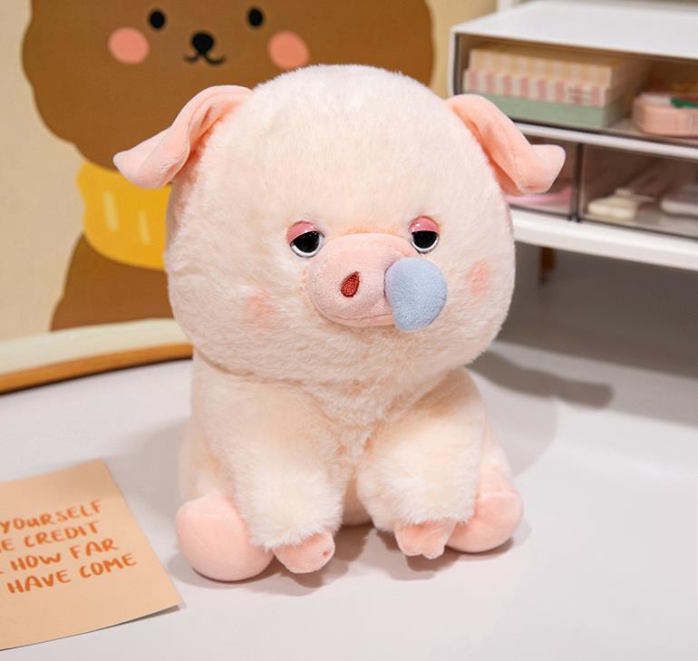 Cute custom stuffed animal soft plushies fat pig plush toys cartoon pig doll birthday gift 9