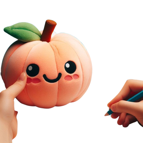 Super Soft PP Cotton Filling Peach Plush Pillow Toy Custom Made Plush Fruits and Vegetables 9