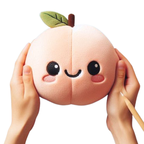Super Soft PP Cotton Filling Peach Plush Pillow Toy Custom Made Plush Fruits and Vegetables 12