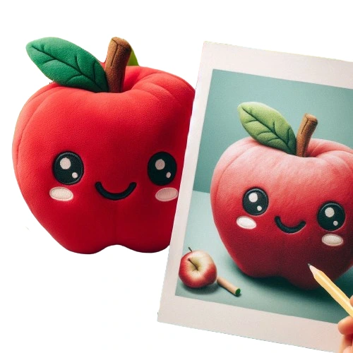 Custom Plush Toy No Minimum 10 inch Plush Toy Kawaii Smile Plush Fruit Pillows 1