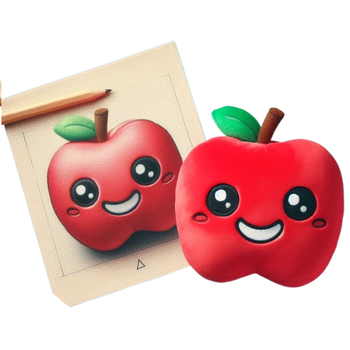 Custom Plush Toy No Minimum 10 inch Plush Toy Kawaii Smile Plush Fruit Pillows 12