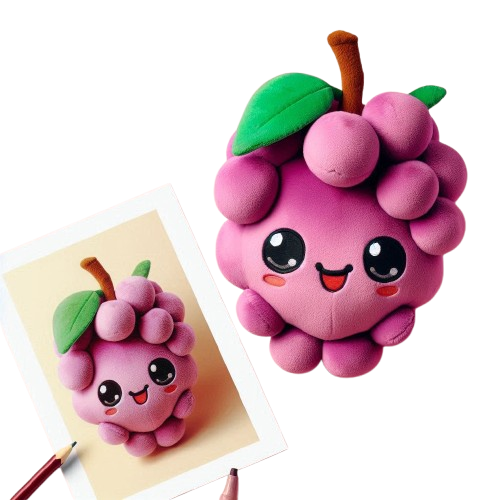 Make Your Own Design Soft Plush Toy Grape Custom Plush Mascot Cute Kawaii Plush 11