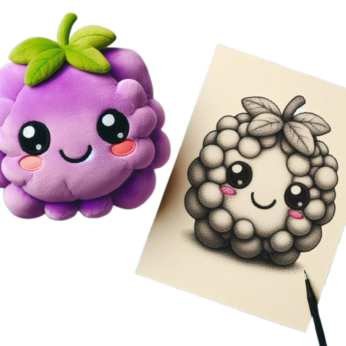 Make Your Own Design Soft Plush Toy Grape Custom Plush Mascot Cute Kawaii Plush 8
