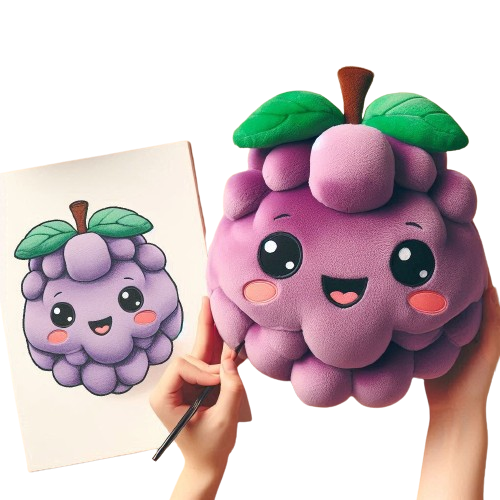 Make Your Own Design Soft Plush Toy Grape Custom Plush Mascot Cute Kawaii Plush 12