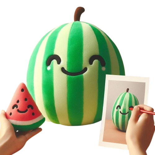 Kawaii Custom Doll Plush Watermelon Push Fruit Toy 20 cm Custom Plush Doll 13
