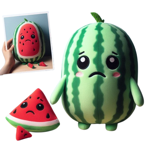 Kawaii Custom Doll Plush Watermelon Push Fruit Toy 20 cm Custom Plush Doll 8