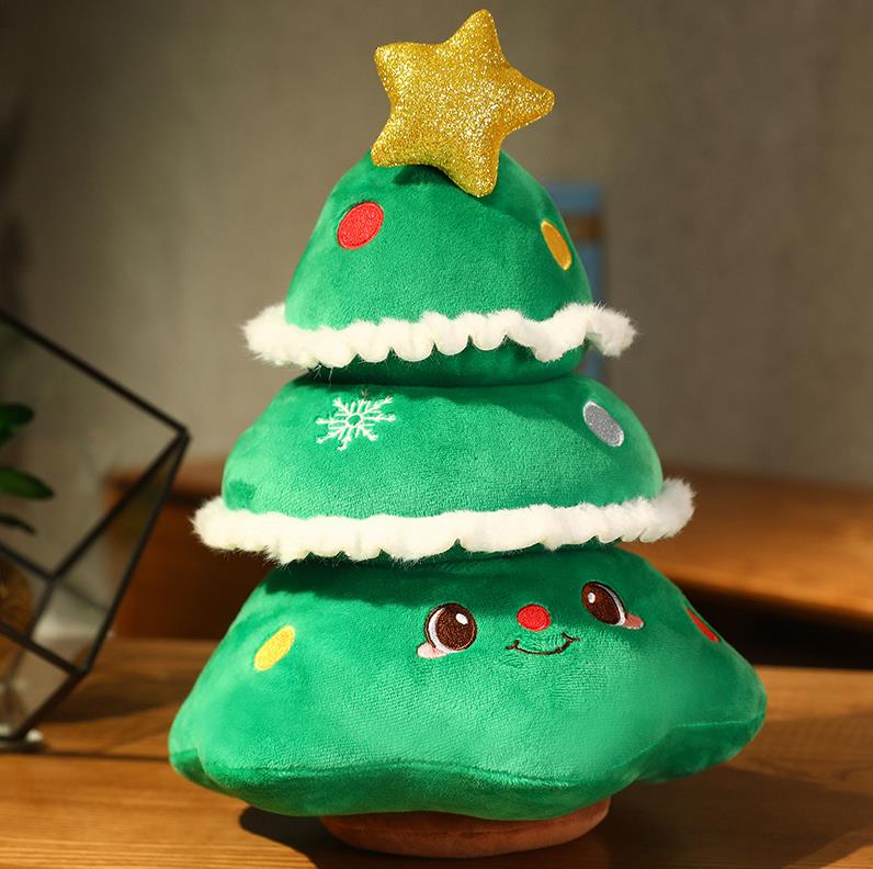 Christmas Plush Toy Cute Christmas Tree Santa Claus Stuffed Holiday Gifts Party Decoration 10