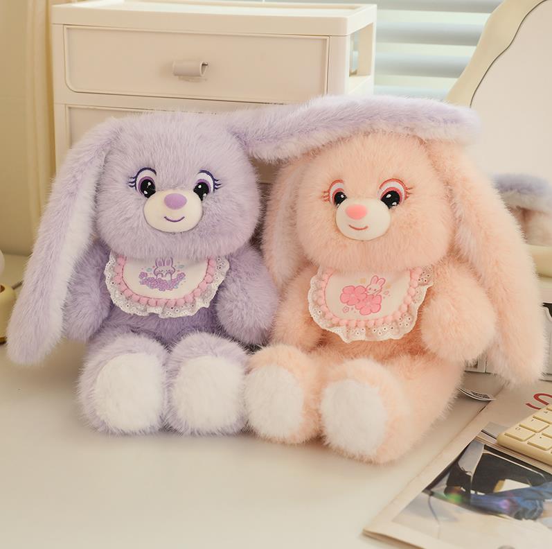 Cute Long Ears Plush Rabbit Toy Pink Bunny Stuffed Animals Doll Baby Kids Plushie 9