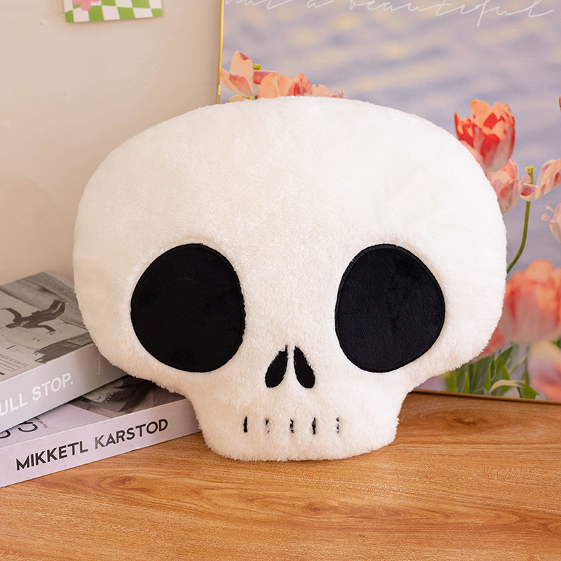 Custom stuffed plush toy custom Halloween Skeleton doll keychain plush pillow with company logo embroidered. 3
