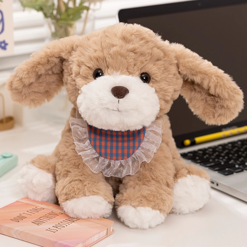 Stuffed puppy animal toy plush cute custom plush dog pillow 1