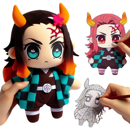 Make Your Own Plush Toy Customized Anime Plush Doll Cute Children Gift Custom Anime Plush 6