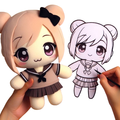 Personalized 20cm Plush Doll Custom Baby Doll for Girl Pretty Gift Cute Plush Doll 7