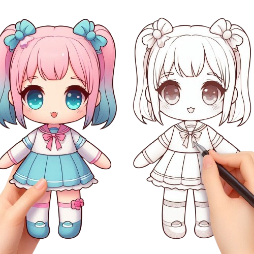 Personalized 20cm Plush Doll Custom Baby Doll for Girl Pretty Gift Cute Plush Doll 9