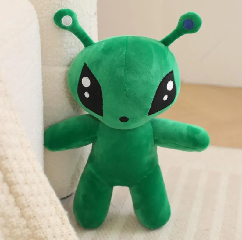 Green Alien Plush Toy Big Eyes Cute Cartoon Alien Stuffed Doll Kids Gift 1
