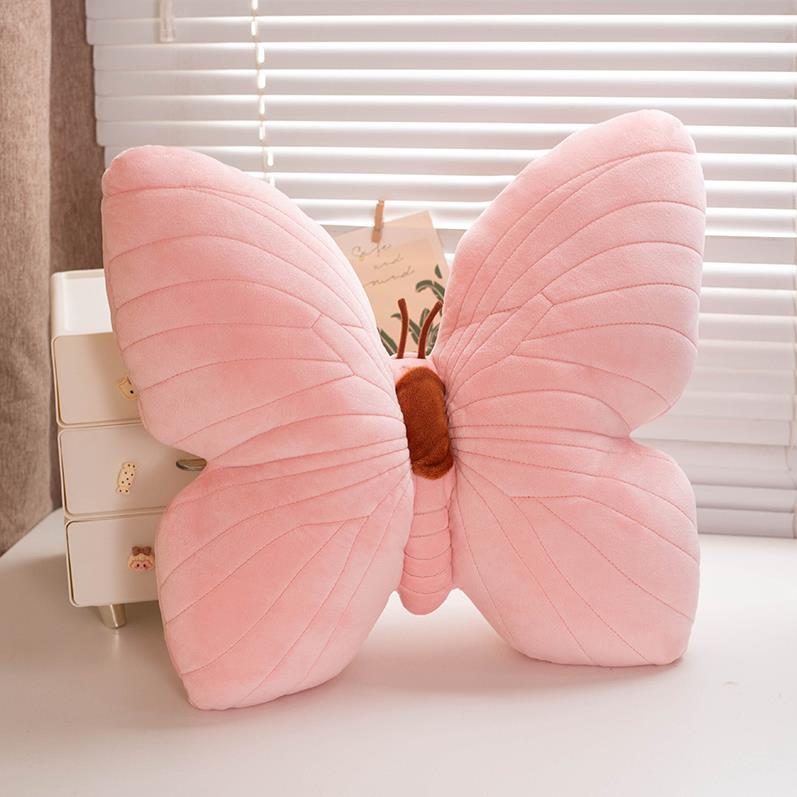 Pink And Blue Butterfly Pillows Cute Home Sofa Decoration Butterfly Plush Toy Cushion 8