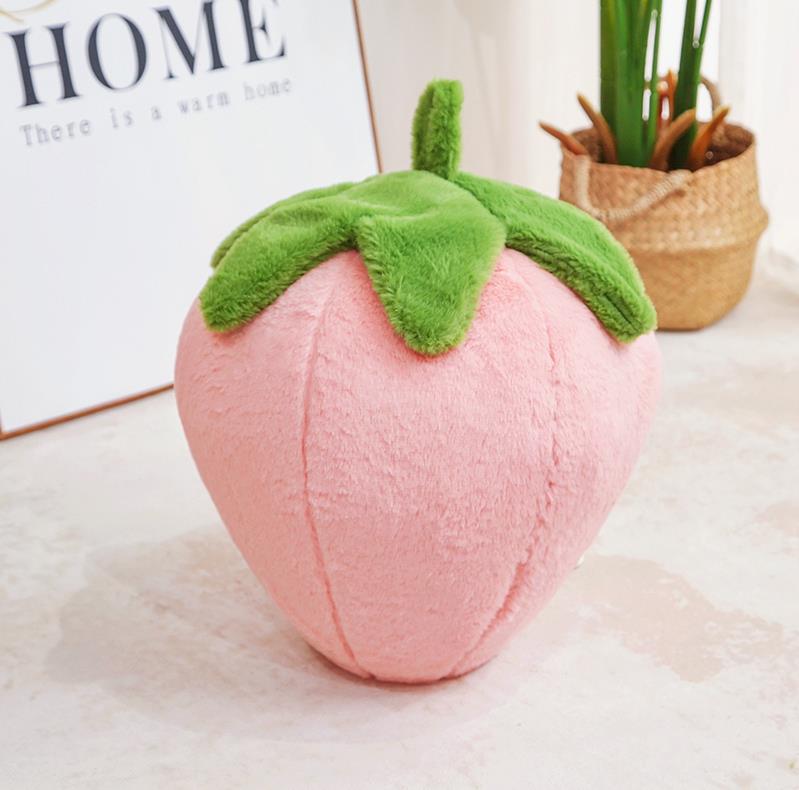 Beautiful Pink Strawberry Plush Toy Cute And Soft Strawberry Stuffed Toys Pillow 8