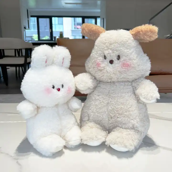 New Design Stuffed Animal Lovely Dog And Rabbit Soft Pillow Plush Doll Gift 3